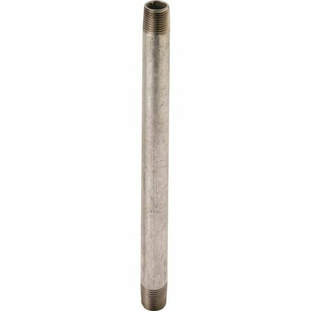 WORLDWIDE SOURCING ProSource Pipe Nipple, 3/8 in, Threaded, Steel, 2-1/2 in L 3/8X21/2G